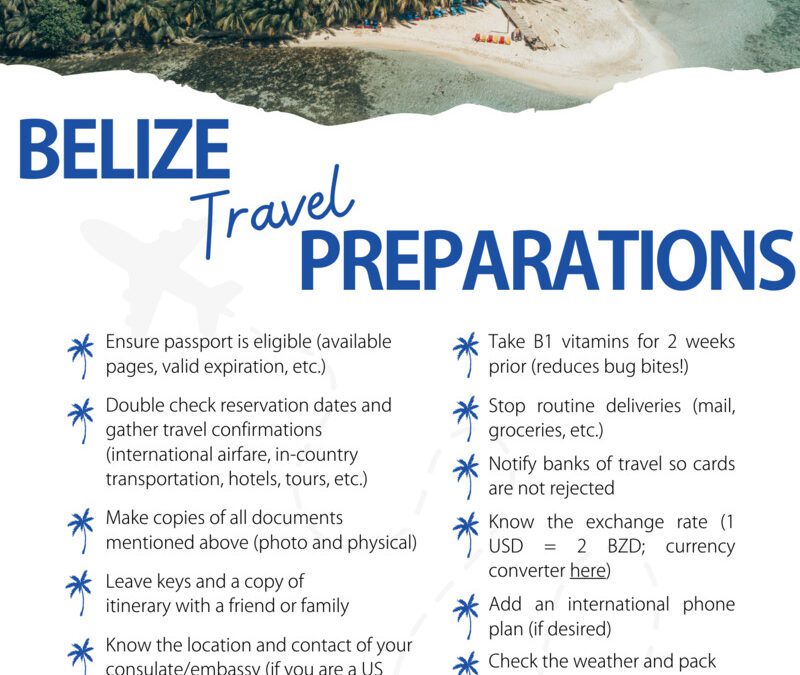 Download Belize Travel Checklist