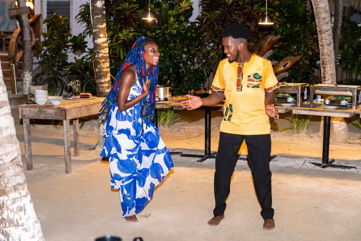 Cultural nights at Thatch Caye Resort