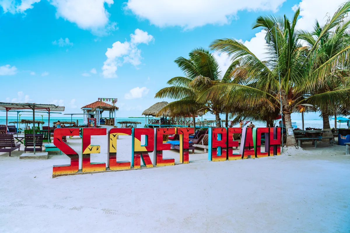 Secret Beach in San Pedro Belize