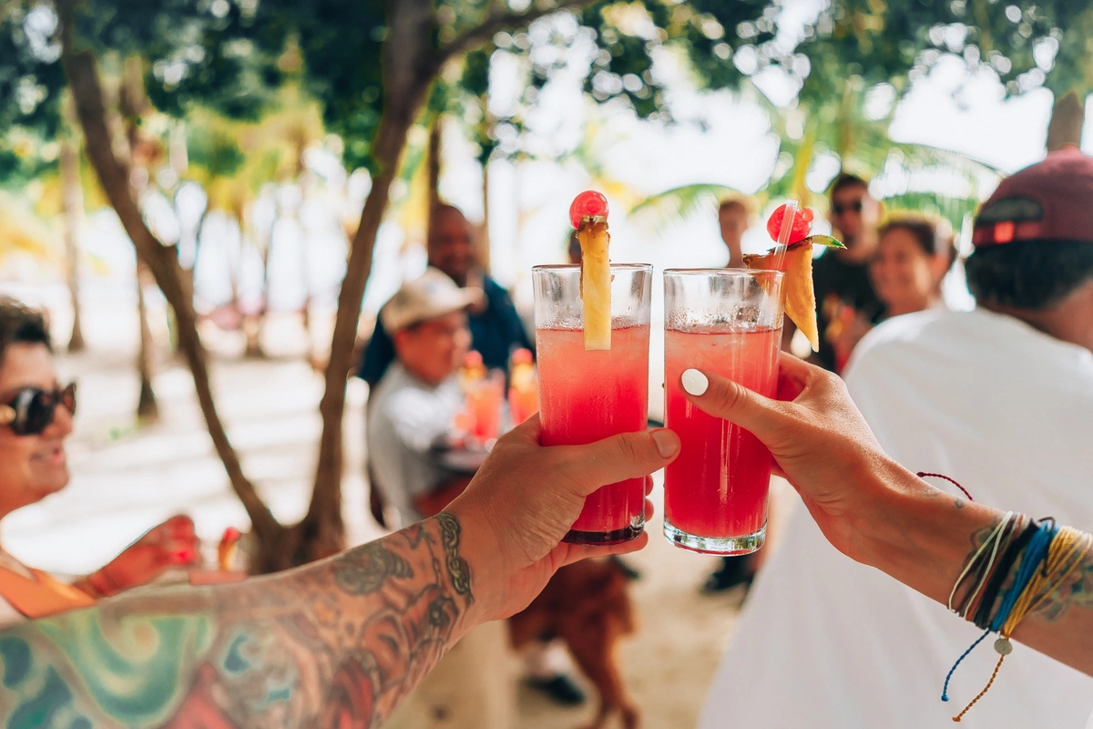 Island Cocktails at Thatch Caye Resort