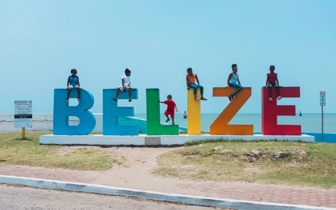 Colorful Belize Welcome Sign