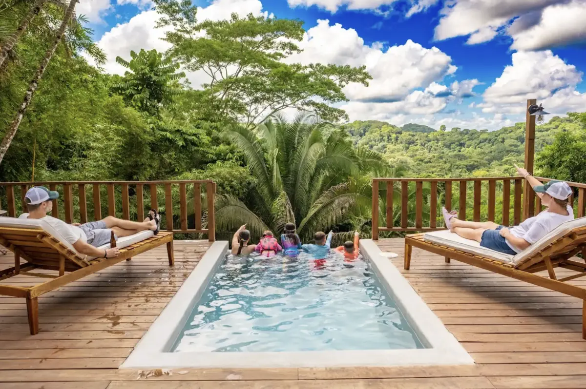 Family Villa Pool at Copal Tree Lodge - MuyOno Resorts