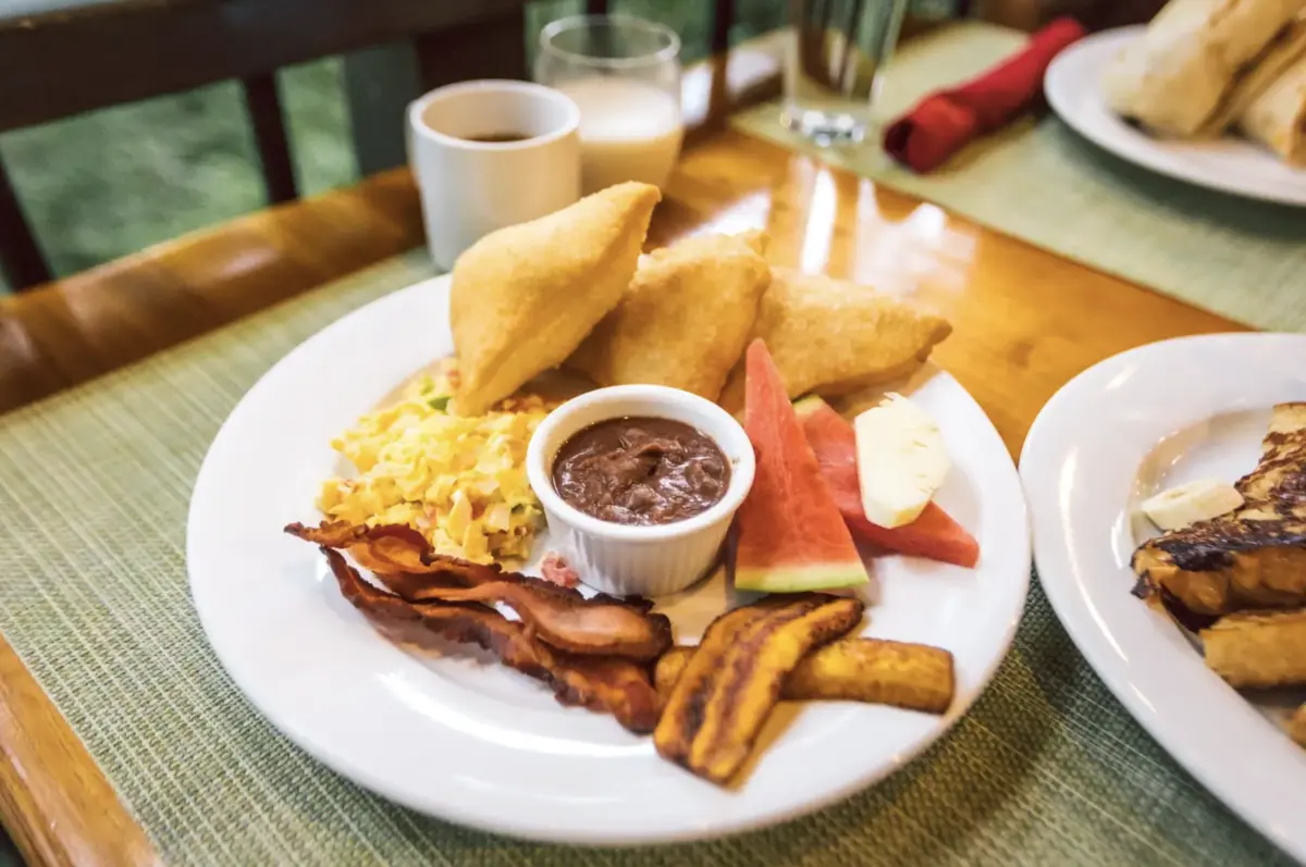 Belizean Fry Jack Breakfast at Sweet Songs Jungle Lodge - MuyOno Resorts
